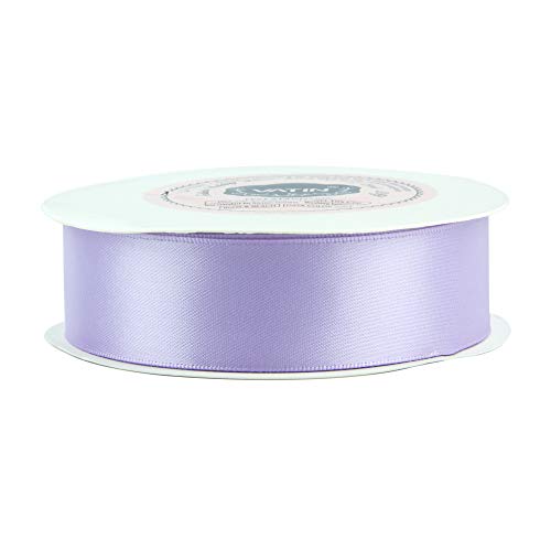 VATIN 1 inch Double Faced Polyester Satin Ribbon Lavender - 25 Yard Sp –  Vatin Ribbon