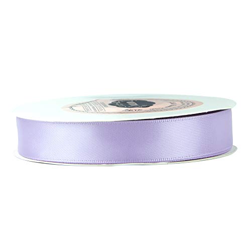 VATIN 1 inch Double Faced Polyester Satin Ribbon White -Continuous 25 Yard  Spool, Perfect for Wedding, Wreath, Baby Shower,Packing and Other Projects.