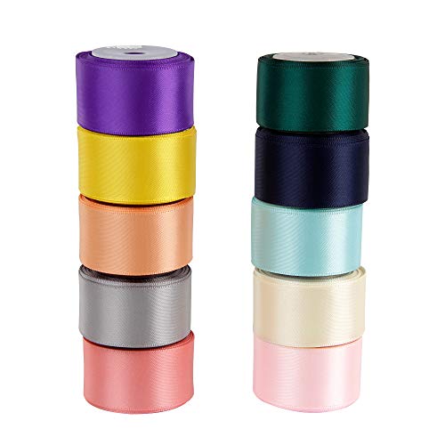 VATIN Solid Color Double Sided Polyester Satin Ribbon 10 Colors 1/4 X –  Vatin Ribbon