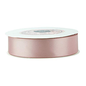 VATIN 7/8 inch Double Faced Polyester Satin Ribbon Rose Gold - 25 Yard Spool, Perfect for Wedding Decor, Wreath, Baby Shower,Gift Package Wrapping and Other Projects