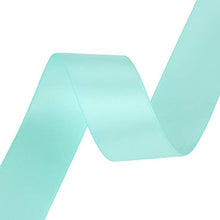 VATIN 1 inch Double Faced Polyester Satin Ribbon Aqua Blue - 25 Yard Spool, Perfect for Wedding, Wreath, Baby Shower,Packing and Other Projects