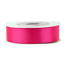 VATIN 1 inch Double Faced Polyester Satin Ribbon Shocking Pink - 25 Yard Spool, Perfect for Wedding, Wreath, Baby Shower,Packing and Other Projects