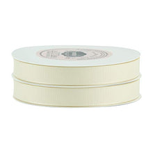 VATIN 1/2" Grosgrain Ribbon, 50-Yard,25 Yards Each Roll Perfect for Wedding Decor, Wreath, Baby Shower,Gift Package Wrapping and Other Projects Ivory/Cream