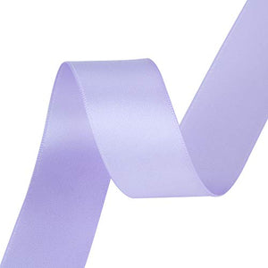 VATIN 1 inch Double Faced Polyester Satin Ribbon Lavender - 25 Yard Spool, Perfect for Wedding, Wreath, Baby Shower,Packing and Other Projects