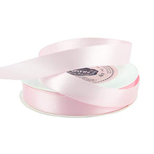 VATIN 5/8 inch Double Faced Polyester Light Pink Satin Ribbon - 25 Yard Spool, Perfect for Wedding Decor, Wreath, Baby Shower,Gift Package Wrapping and Other Projects