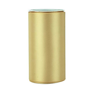 VATIN 4" Wide Double Faced Polyester Gold Satin Ribbon- 5 Yard/Spool, Perfect for Chair Sash, Making Bow, Sewing and Wedding Bouquet