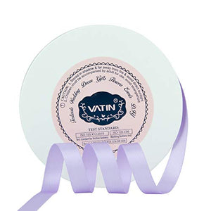 VATIN 3/8 inches Double Faced Lavender Polyester Satin Ribbon - 50 Yards for Gift Wrapping Ornaments Party Favor Braids Baby Shower Decoration Floral Arrangement Craft Supplies