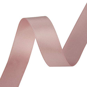 VATIN 5/8 inch Double Faced Polyester Rose Gold Satin Ribbon - 25 Yard Spool, Perfect for Wedding Decor, Wreath, Baby Shower,Gift Package Wrapping and Other Projects