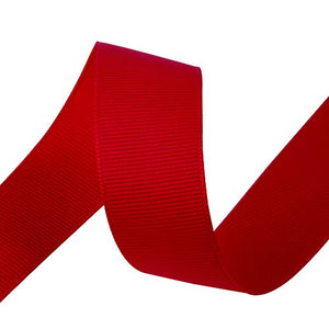 VATIN 1" Grosgrain Ribbon, 50-Yard,25 Yards Each Roll Perfect for Wedding Decor, Wreath, Baby Shower,Gift Package Wrapping and Other Projects Hot Red