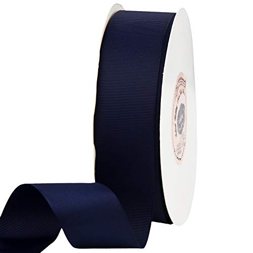 VATIN 2 inches Solid Grosgrain Ribbon Spool -25 Yards, Great for Sewing,  Gift Wrapping, Hair Bows, Flower Arranging, Home Decorating