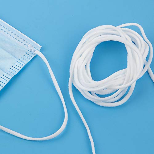 6mm (1/4'') Elastic Band Cord Sewing For DIY Face Masks 10-200 yards  Black/White