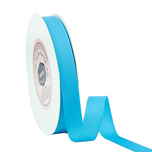 VATIN 1/2" Grosgrain Ribbon, 50-Yard,25 Yards Each Roll Perfect for Wedding Decor, Wreath, Baby Shower,Gift Package Wrapping and Other Projects Turquoise