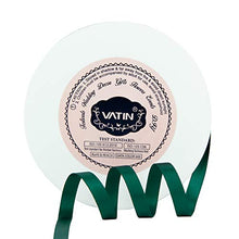 VATIN 1/4 inches Double Faced Hunter Green Polyester Satin Ribbon - 50 Yards for Gift Wrapping Ornaments Party Favor Braids Baby Shower Decoration Floral Arrangement Craft Supplies