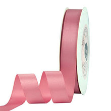VATIN 5/8 inch Double Faced Polyester Dusty Rose Satin Ribbon - 25 Yard Spool, Perfect for Wedding Decor, Wreath, Baby Shower,Gift Package Wrapping and Other Projects