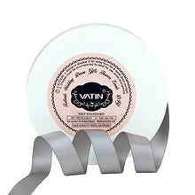 VATIN 1/2 inches Double Faced Silver Polyester Satin Ribbon - 50 Yards for Gift Wrapping Ornaments Party Favor Braids Baby Shower Decoration Floral Arrangement Craft Supplies