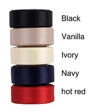VATIN Solid Color Double Sided Polyester Satin Ribbon 10 Colors 5/8" X 5 Yard Each Total 50 Yds Per Package Ribbon Set (#8 Multi Color)