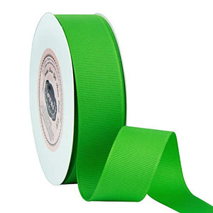 VATIN 1" Grosgrain Ribbon, 50-Yard,25 Yards Each Roll Perfect for Wedding Decor, Wreath, Baby Shower,Gift Package Wrapping and Other Projects Apple Green