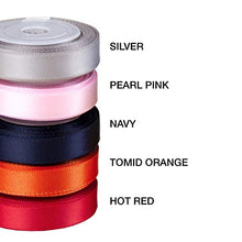 VATIN Solid Color Double Sided Polyester Satin Ribbon 10 Colors 3/8" X 5 Yard Each Total 50 Yds Per Package Ribbon Set, Perfect for Gift Wrapping, Hair Bow, Trimming, Sewing and Other Craft Projects