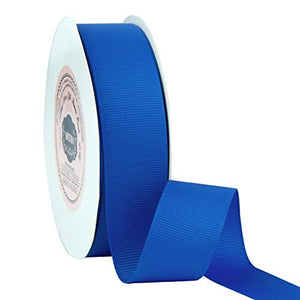 VATIN 1" Grosgrain Ribbon, 50-Yard,25 Yards Each Roll Perfect for Wedding Decor, Wreath, Baby Shower,Gift Package Wrapping and Other Projects Royal Blue/Sapphire Blue