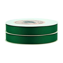 VATIN 1/2" Grosgrain Ribbon, 50-Yard,25 Yards Each Roll Perfect for Wedding Decor, Wreath, Baby Shower,Gift Package Wrapping and Other Projects Forest Green