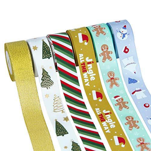 VATIN 100 Yards 1 Wide Christmas Ribbon Holiday Printed Grosgrain Org –  Vatin Ribbon
