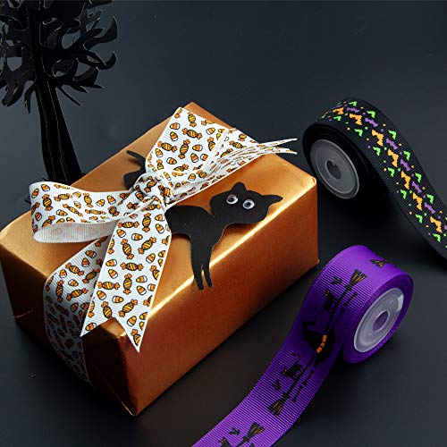 VATIN Wired Halloween Ribbon, Assorted Swirl Sheer Organza Glitter Cra –  Vatin Ribbon