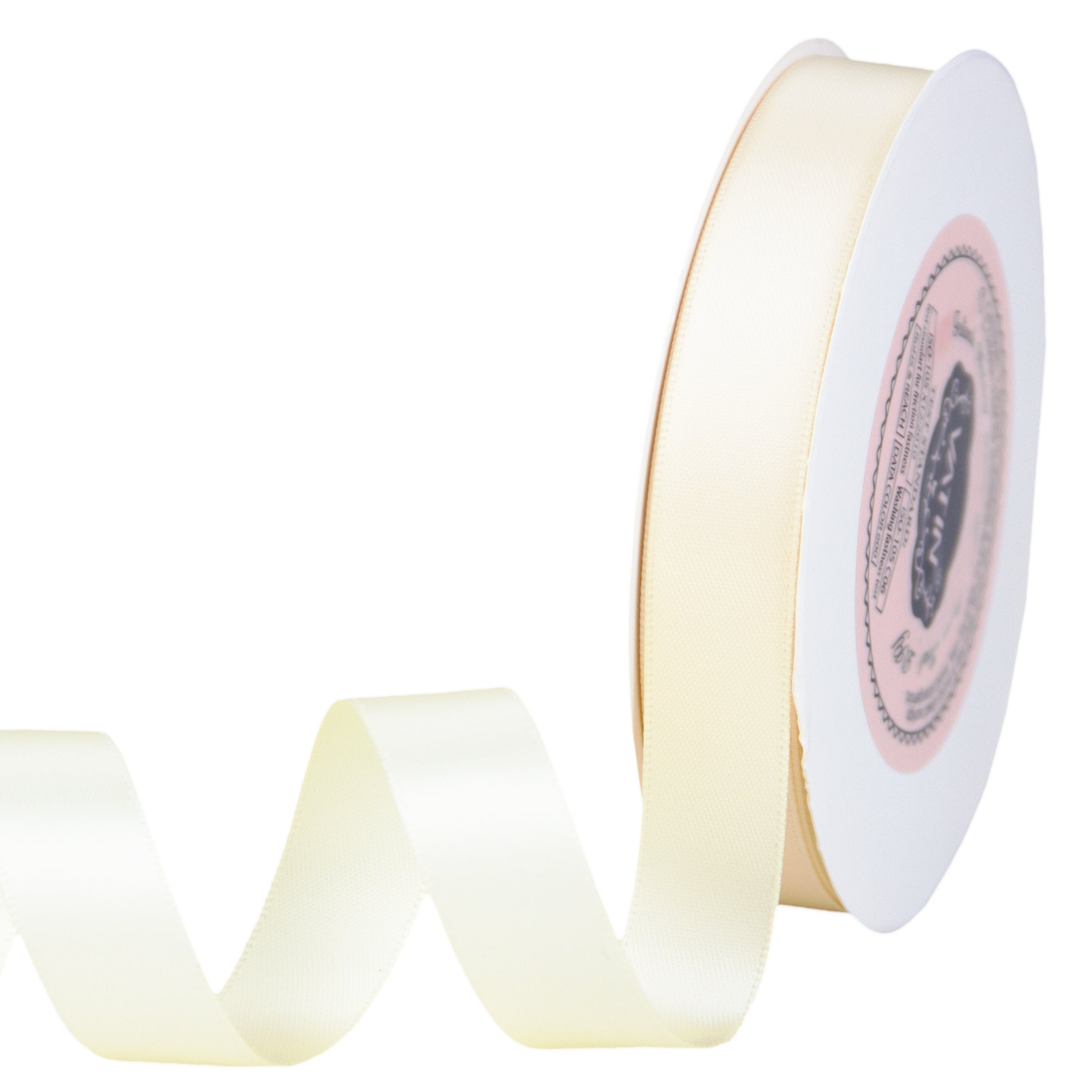 1/8in. Wide Double Faced Satin Ribbon - White (100 Yard Spool)