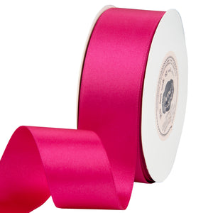 VATIN 1-1/2 inch Wide Double Face Solid Satin Ribbon Roll - 50-Yards